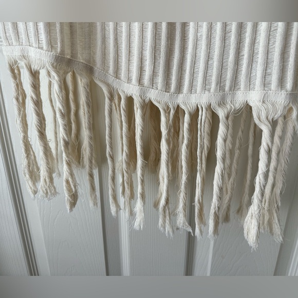 NEW with tags ZARA 2022 ECRU MIDI FRINGE DRESS - Picture 4 of 6